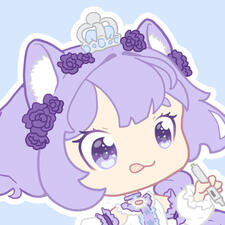 cute kawaii chibi anime purple drawing art icon of makkerz